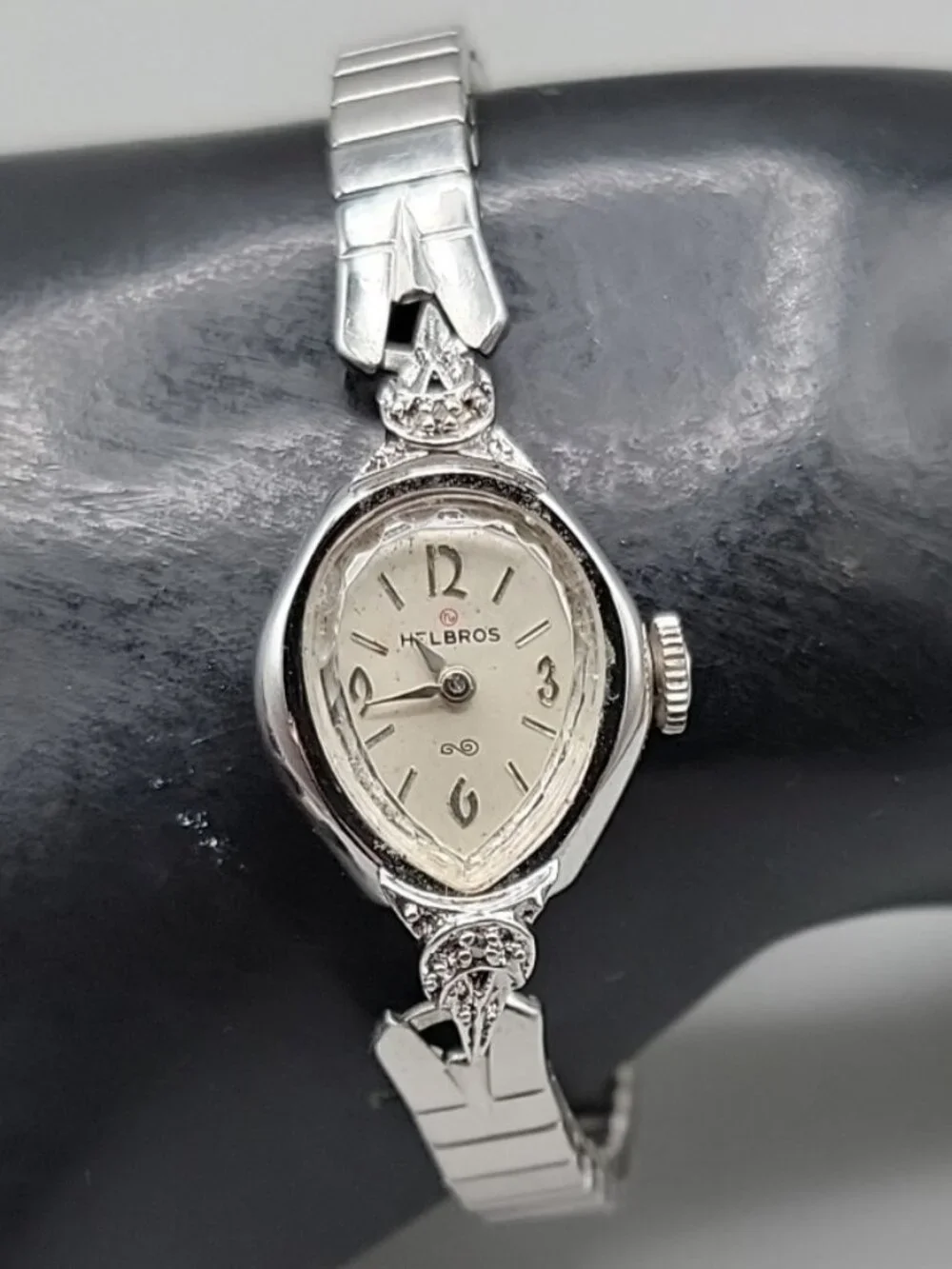 Helbros Diamond Ladies Wind Watch 6.5